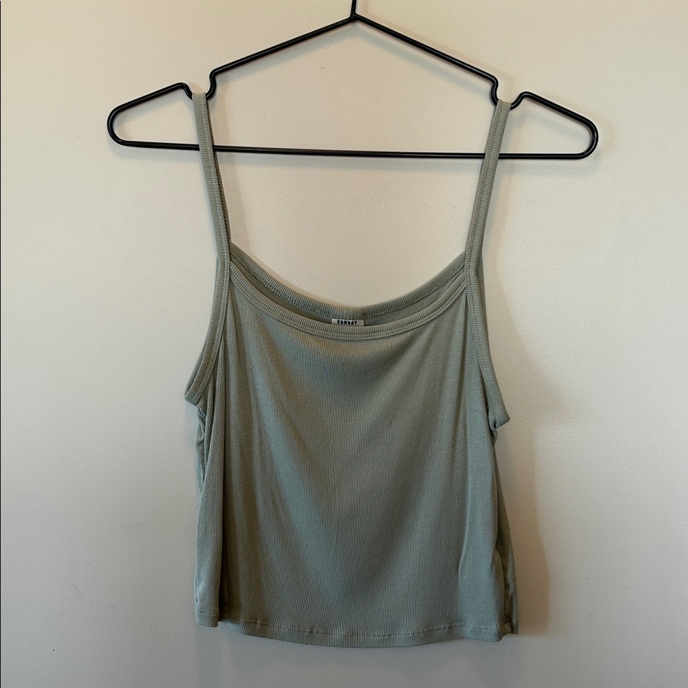 Sunday Best Sage Green Tank